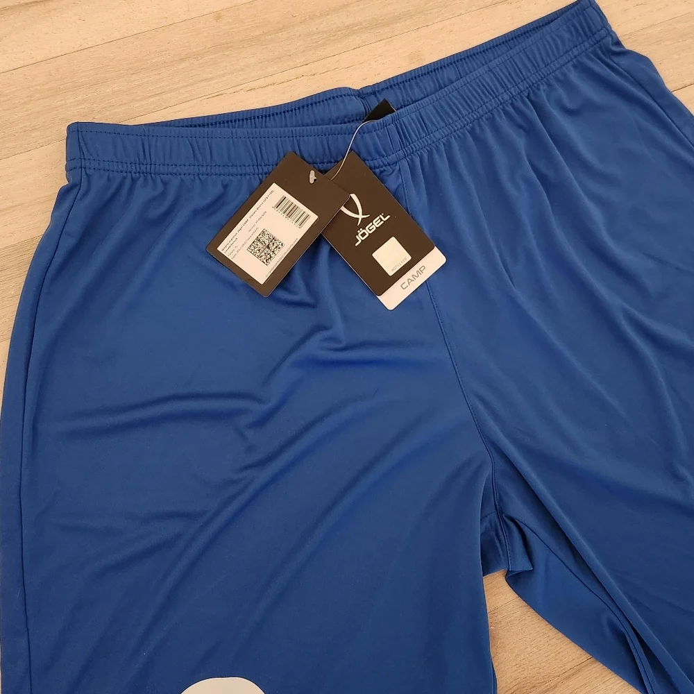 NWT Jogel Mens Blue Soccer Uniform Training Athletic Shorts #10 Size XL Russian